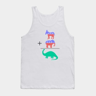 Donkey + Elephant = Dinosaur Tank Top